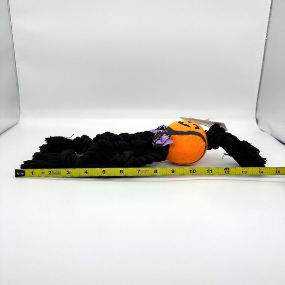 2 Bootique Pumpkin Bumpkin Halloween Plush Rope Dog Toys New With Tags - Picture 14 of 15
